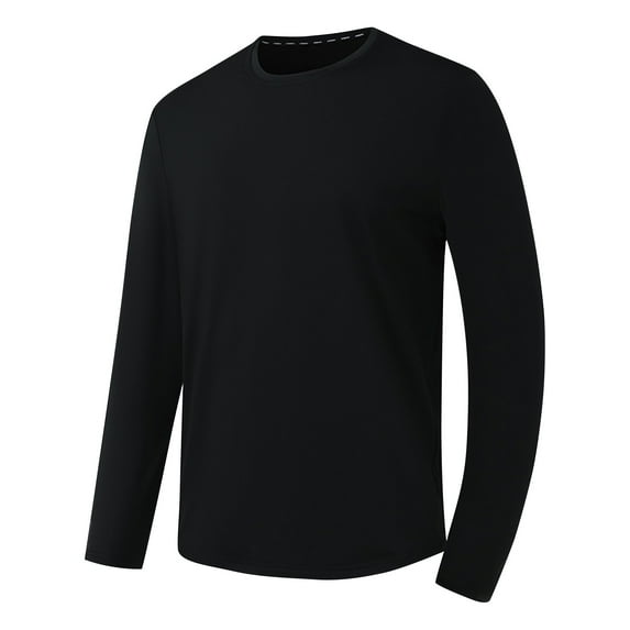 Mlzmgr Plus Size Athletic Shirts for Men Long Sleeve Mock Neck Qucik Drying Workout Shirts for Men L-5XL