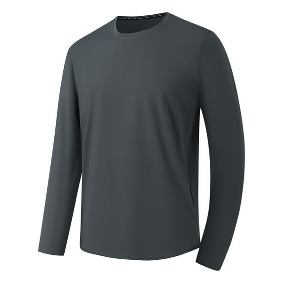 Mlzmgr Plus Size Athletic Shirts for Men Long Sleeve Mock Neck Qucik Drying Workout Shirts for Men L-5XL
