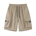 thumbnail image 1 of Mlzmgr Plus Size Cargo Shorts for Men M-5XL Drawstring Elastic Waist Short Pants with Multi Pockets Hiking Outdoor, 1 of 8