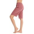 thumbnail image 1 of Mlzmgr Plus Size Cotton Shorts for Women Soft Comfy Elastic Waist Pajama Shorts Lounge Sleep Wear Shorts L-5XL, 1 of 4