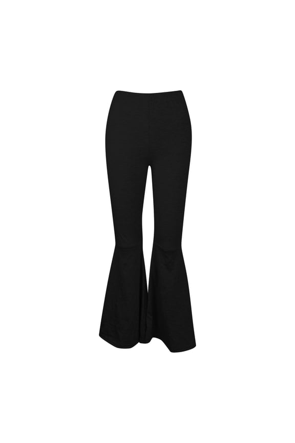 Plus Size Flare Leggings for Women XS-4XL Stretchy Slim Fitted Pants Yoga Gym Trousers Summer Fashion