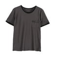 thumbnail image 1 of Mlzmgr Plus Size Mens Cotton T Shirts Sleep Wear Short Sleeve Crewneck Tops with Pockets Soft Lounge Tshirts L-4XL, 1 of 3
