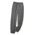 thumbnail image 1 of Mlzmgr Plus Size Mens Pants L-4XL Loose Fiited Elastic Waist Pajam Pants Summer Lounge Night Wear Soft Joggers, 1 of 7