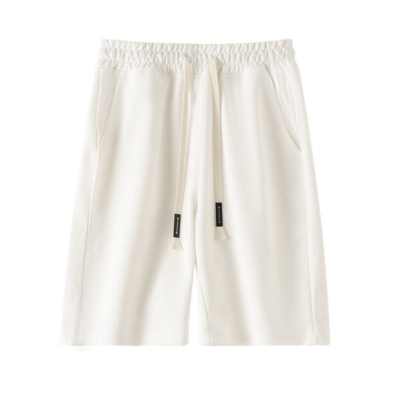 Mlzmgr Plus Size Shorts for Men M-4XL Drawstring Elastic Waist Loose Fitted Mens Shorts Casual Workout Shorts