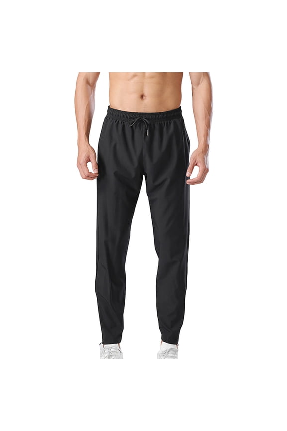 Plus Size Sweatpants for Men M-6XL Elastic Waist Stretchy Quick Drying Running Pants with Pockets