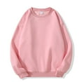 thumbnail image 1 of Mlzmgr Plus Size Sweatshirts for Men Long Sleeve Crew Neck Sports Gym Shirts Outdoor Basic Men's Tops(Large,Pink), 1 of 2