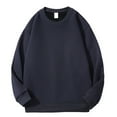 thumbnail image 1 of Mlzmgr Plus Size Sweatshirts for Men Long Sleeve Crew Neck Sports Gym Shirts Outdoor Basic Men's Tops, 1 of 2