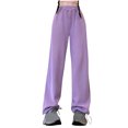 thumbnail image 1 of Mlzmgr Plus Size Womens Sweatpants S-4XL Ribbed Knit Drawstring Elastic Waist Trousers Athletic Workout Gym Pants, 1 of 4