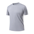 thumbnail image 1 of Mlzmgr Plus Size Workout Shirts M-5XL for Men Short Sleeve Quick Drying Mens Tops Athletic Slim Fitted Tshirts, 1 of 4