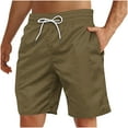 thumbnail image 1 of Mlzmgr Plus Size Workout Shorts for Men M-4XL Drawstring Elastic Waist Shorts with Pockets Gym Casual Moisture Wicking, 1 of 4
