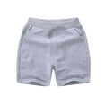 thumbnail image 1 of Mlzmgr Running Shorts for Kids Elastic Waist 5 Inch Inseam Cotton Breathable Shorts with Pockets 1-12 Years, 1 of 5