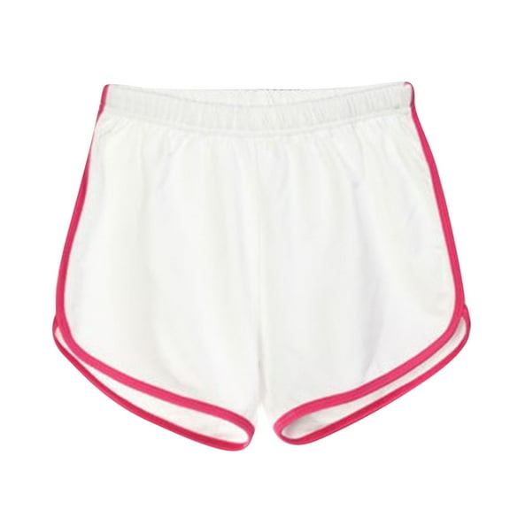Mlzmgr Running Shorts for Women Cotton Breathable Elastic Waist Shorts Athletic Gym Workout Short Pants
