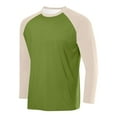 thumbnail image 1 of Mlzmgr Shirts for Men Crew Neck Long Sleeve Pullover Shirts Athletic Breathable Color Blocked T Shirt Shirts for Men, 1 of 2