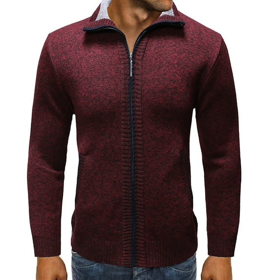 Mlzmgr Shirts for Men Long Sleeve Full Zip Sweat Jackets Cotton Breathable Athletic Gym Workout Outwear Mens Coats