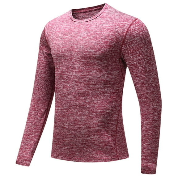 Mlzmgr Shirts for Men Stretchy Long Sleeve Slim Fitted Moisture Wicking Shirts Sun Protection
