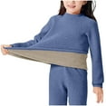 thumbnail image 1 of Mlzmgr Shirts for Teens Fleece Warm Long Sleeve Stretchy High Neck Casual Sleepwear Tops for Kids 3-15 Years Boys Girls, 1 of 6