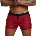 thumbnail image 1 of Mlzmgr Shorts Men Slim Fitted 5 Inch Inseam Drawstring Shorts Elastic Waisted Ahtletic Casual Shorts, 1 of 4