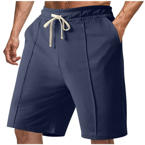 Mlzmgr Shorts for Men Drawstring Elastic Waist Short Pants Sports Casual Summer Trendy Mens Shorts