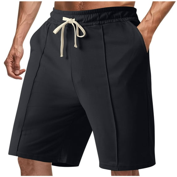 Mlzmgr Shorts for Men Drawstring Elastic Waist Short Pants Sports Casual Summer Trendy Mens Shorts