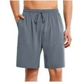 thumbnail image 1 of Mlzmgr Shorts for Men Drawstring Elastic Waisted Loose Fitted Casual Shorts Activewear Loungewear Shorts for Men, 1 of 7
