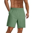 thumbnail image 1 of Mlzmgr Shorts for Men Summer Casual Going out Beach Loungewear Shorts with Pockets Elastic Waist Vacation Shorts, 1 of 7