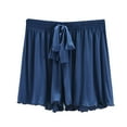 thumbnail image 1 of Mlzmgr Shorts for Women Drawstring Elastic Waist 5 Inch Pajama Shorts Lightweight Summer Trendy Lounge Shorts, 1 of 4