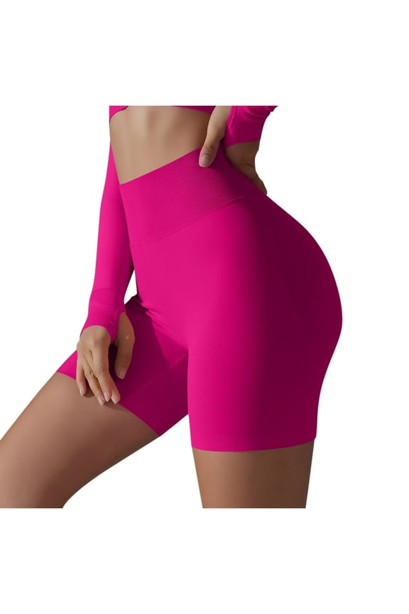 Shorts for Women Elastic High Waisted Spandex Stretchy Yoga Shorts Butt Lifting Gym Hot Shorts