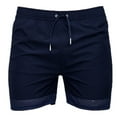 thumbnail image 1 of Mlzmgr Spandex Running Shorts for Men Slim Fitted Straight Leg Drawstring Beach Casual Athletic Shorts for Men, 1 of 6