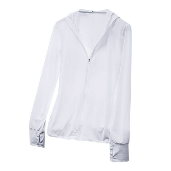 Mlzmgr Sunproof Shirts for Men S-3XL Full Zipper up Lightweight Shirts with Zipper Pockets Outwear Outdoor Jackets