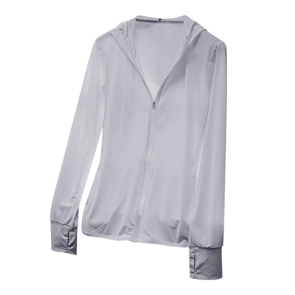 Mlzmgr Sunproof Shirts for Men S-3XL Full Zipper up Lightweight Shirts with Zipper Pockets Outwear Outdoor Jackets