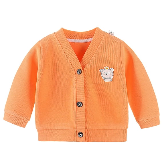 Mlzmgr Sweaters for Girls Boys Button down Open Front Cotton Soft Tops for Kid Homewear Casual Shirts
