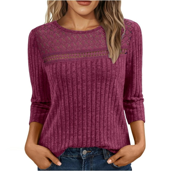 Mlzmgr Sweaters for Women Cotton Knit V Neck Long Sleeve Regular Soft Casual Going out Shirts Solid Color