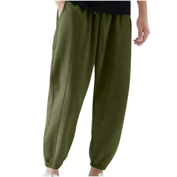 Mlzmgr Sweatpants for Men Baggy Comfy Jogger Pants Solid Color Casual Drawstring Workout Trousers