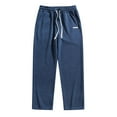 thumbnail image 1 of Mlzmgr Sweatpants for Men Drawstring Elastic Waist Straight Leg Cropped Pants with Pockets Running Athletic Pants, 1 of 8