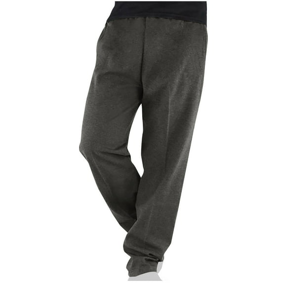 Mlzmgr Sweatpants for Men Elastic Waisted Straight Leg Trousers with Pockets Sports Workout Running Casual Pants