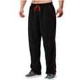 thumbnail image 1 of Mlzmgr Sweatpants for Men Straight Leg Drawstring Elastic Waist Moisture Wicking Trousers Summer Casual Workout Pants, 1 of 8