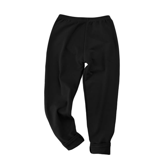 Mlzmgr Sweatpants for Teens Elastic Waisted Straight Leg Cotton Fleece Casual Sports Trousers with Pockets