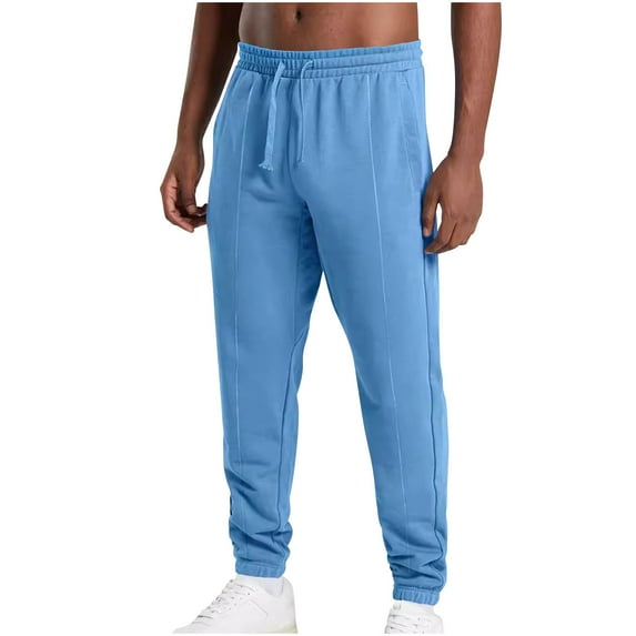 Mlzmgr Sweatppants for Men Straight Leg Elastic Waist Drawstirng Joggers Summer Gym Yoga Workout Pants