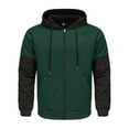 thumbnail image 1 of Mlzmgr Sweatshirts Hoodies for Men Full Zip with Pockets Regular Sports Casual Basketball Color Blocked Mens Sweatshirts, 1 of 7