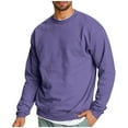 thumbnail image 1 of Mlzmgr Sweatshirts Men Fleece Crew Neck Long Sleeve Warm Shirts Casual Running Outdoor Mens Tops Winter S-3XL, 1 of 8
