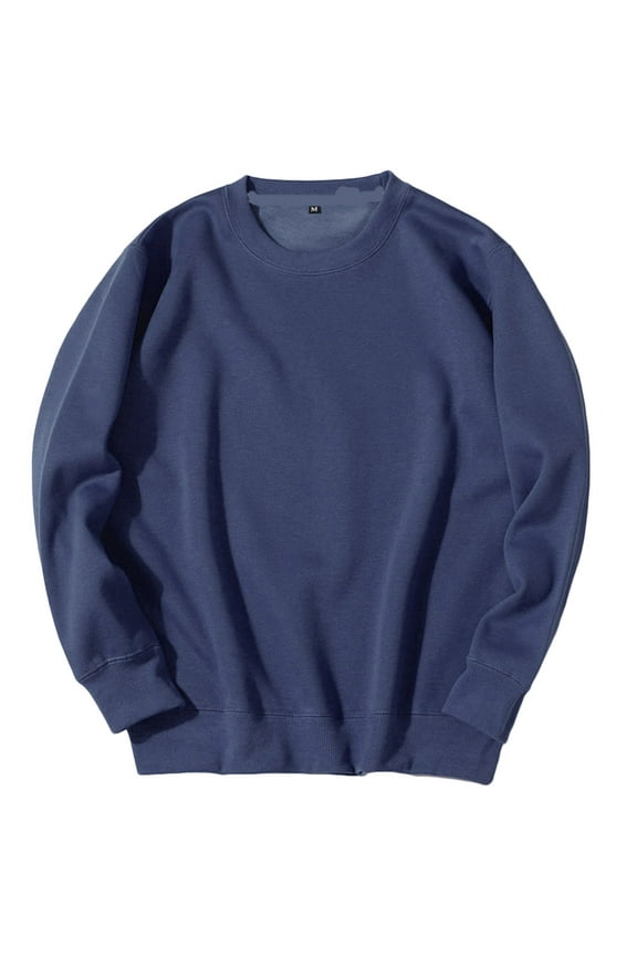 Sweatshirts for Men Crew Neck Long Sleeve Athletic Men's Top Outdoor Actives Workout Casual Shhirts