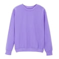 thumbnail image 1 of Mlzmgr Sweatshirts for Women Light Fleece Long Sleeve Crew Neck Loose Casual Athletic Pullover Tops, 1 of 7
