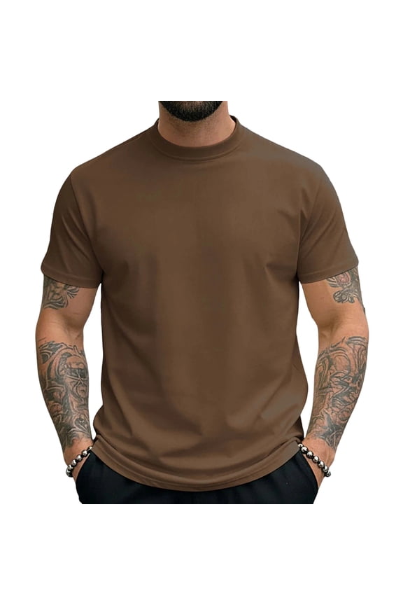T Shirts for Men Short Sleeve Comfy Soft Casual Crew Neck Loose Fitted Basic Tees