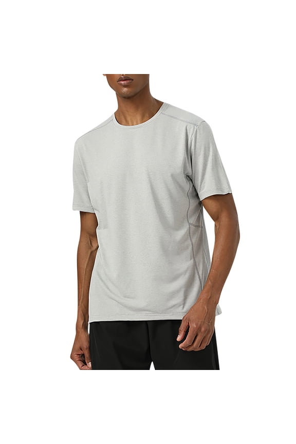 T Shirts for Men Short Sleeve Crew Neck Summer Outdoor Active Mens Top Hiking Camping Regular T Shirts