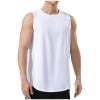 Mlzmgr Tank Tops for Men Sleeveless Crewneck Loose Tanks Basic Sports Workout Gym Tops Solid Color