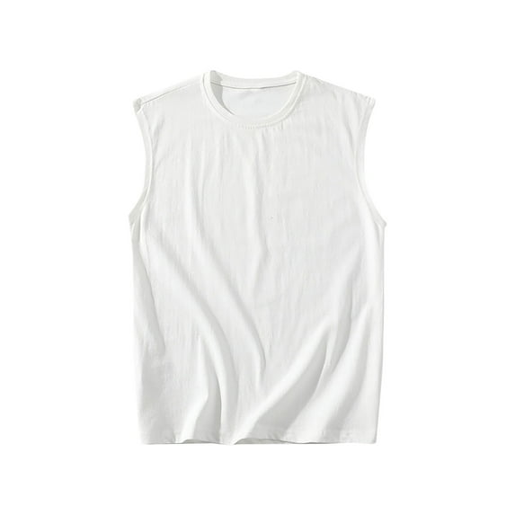 Mlzmgr Tank Tops for Men Sleeveless M-5XL Crew Neck Tops Athletic Workout Gym Tanks Moisture Wicking