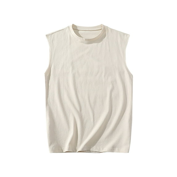 Mlzmgr Tank Tops for Men Sleeveless M-5XL Crew Neck Tops Athletic Workout Gym Tanks Moisture Wicking