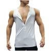 Mlzmgr Tank Tops for Men Slim Sleeveless Crewneck Mens Tanks Summer Trendy Workout Gym Tops Solid Color