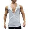 Mlzmgr Tank Tops for Men Slim Sleeveless Crewneck Mens Tanks Summer Trendy Workout Gym Tops Solid Color
