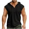 Mlzmgr Tank Tops with Hood for Men Sleeveless Drawstring Tops Outdoor Running Sports Muscular Tanks